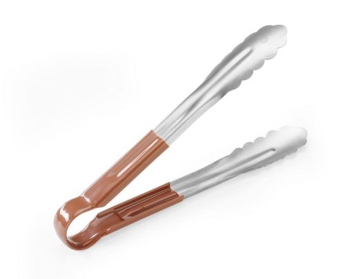 Tálaló csipesz HACCP 250 mm, HENDI, Barna, (L)250mm