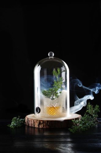 Üvegbúra szellőzővel, HENDI, Koktél kupola, ⌀130x(H)282mm