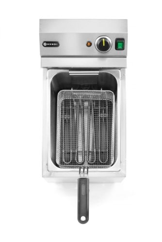Profi Line Deep Fryer XL leeresztő csappal, manuális, 10 l, 400 V, HENDI, , 10L, 400V/6600W, 300x680x(H)420mm