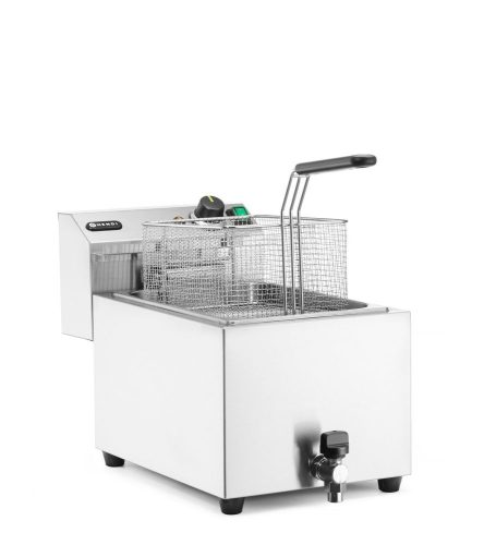 Profi Line Deep Fryer XL leeresztő csappal, manuális, 10 l, 400 V, HENDI, , 10L, 400V/6600W, 300x680x(H)420mm
