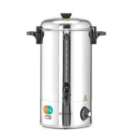   Ital melegentartó termosz, HENDI, 9L, Ezüst, 230V/2200W, 370x332x(H)472mm