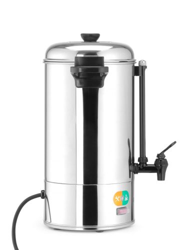 Ital melegentartó termosz, HENDI, 9L, Ezüst, 230V/2200W, 370x332x(H)472mm