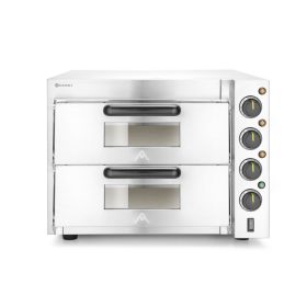   Kétszintes pizzasütő 3000W, HENDI, Ezüst, 230V/3000W, 580x560x(H)435mm