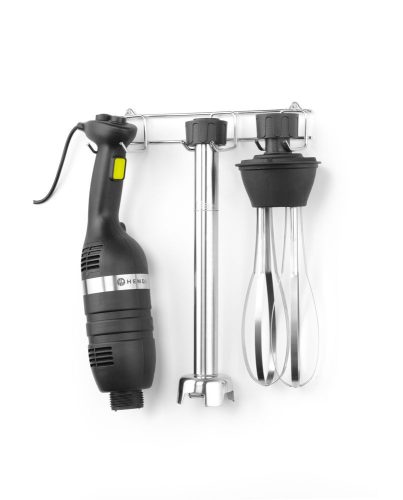 Stiftmixer 350 változtatható sebességgel + habverővel + falra szerelhető tartóval, HENDI, Kitchen Termékcsalád, Fekete, 230V/350W, 110x324x(H)816mm