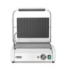 Kontakt grill Pannini, HENDI, Bordázott tetejű és sima aljú, 230V/2200W, 430x370x(H)210mm