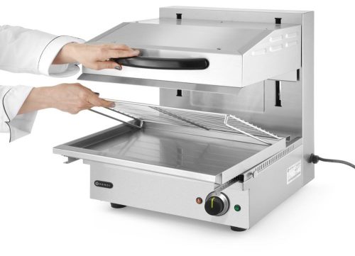 Emelhető Salamander grill, 450 mm munkamagassággal, HENDI, 230V/2800W, 485x525x(H)537mm