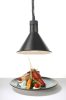 Függesztett melegentartó lámpa kúp alakú, HENDI, Fekete, 230V/250W, ⌀275x(H)250mm