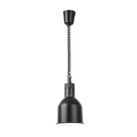   Függesztett melegentartó lámpa henger alakú, HENDI, Fekete, 230V/250W, ⌀175x(H)250mm