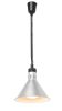 Függesztett melegentartó lámpa kúp alakú, HENDI, Ezüst, 230V/250W, ⌀275x(H)250mm
