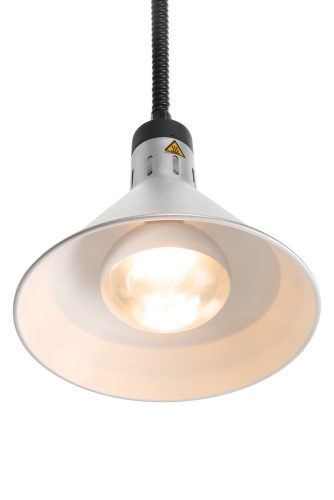 Függesztett melegentartó lámpa kúp alakú, HENDI, Ezüst, 230V/250W, ⌀275x(H)250mm