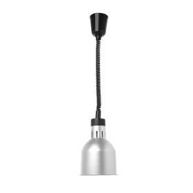   Függesztett melegentartó lámpa henger alakú, HENDI, Ezüst, 230V/250W, ⌀175x(H)250mm