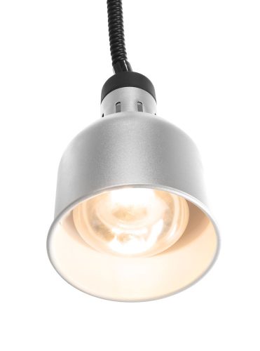 Függesztett melegentartó lámpa henger alakú, HENDI, Ezüst, 230V/250W, ⌀175x(H)250mm