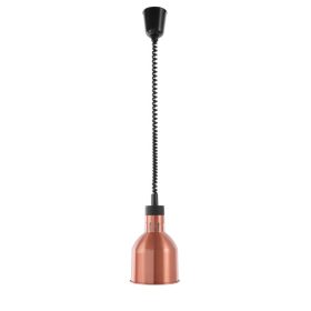   Függesztett melegentartó lámpa henger alakú, HENDI, Rézvörös, 230V/250W, ⌀175x(H)250mm