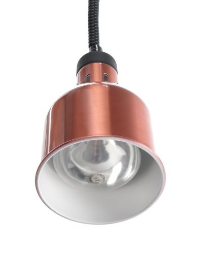Függesztett melegentartó lámpa henger alakú, HENDI, Rézvörös, 230V/250W, ⌀175x(H)250mm