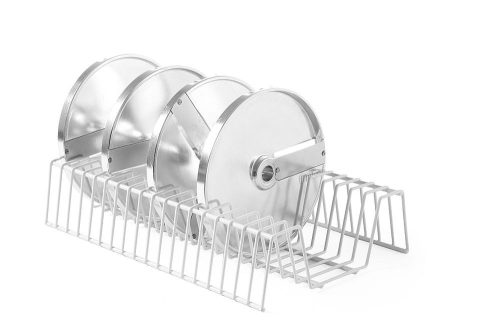 Tartóállvány 18 zöldségszeletelő tárcsának, HENDI, 400x250x(H)90mm