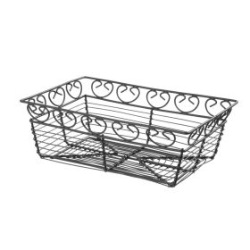 Drótkosár deco téglalap, HENDI, 230x150x(H)80mm