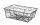 Drótkosár deco téglalap, HENDI, 230x150x(H)80mm