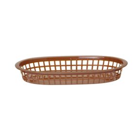   Tálaló kosarak fast food stílusban, HENDI, Barna, 6 db., 275x175x(H)38mm