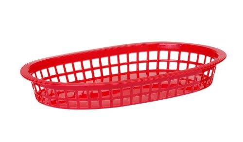 Tálaló kosarak fast food stílusban, HENDI, Piros, 6 db., 275x175x(H)38mm
