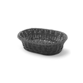 Süteményes kosár ovális, HENDI, Fekete, 250x190x(H)65mm