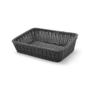   Süteményes kosár szögletes , HENDI, Fekete, 400x300x(H)120mm