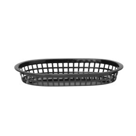   Tálaló kosarak fast food stílusban, HENDI, Fekete, 6 db., 275x175x(H)38mm