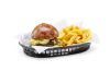Tálaló kosarak fast food stílusban, HENDI, Fekete, 6 db., 275x175x(H)38mm