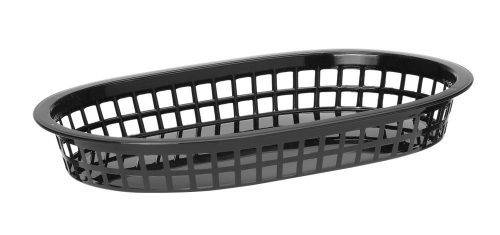Tálaló kosarak fast food stílusban, HENDI, Fekete, 6 db., 275x175x(H)38mm