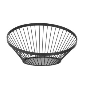Gyümölcsös kosár fekete, HENDI, ⌀280x(H)130mm