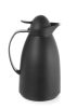 Termosz kancsó üvegbetéttel, HENDI, 1L, Fekete, ⌀140x(H)268mm