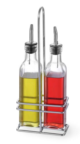 Olaj és ecettartó készlet, HENDI, 2x0,237L, 0,47L, 115x60x(H)325mm