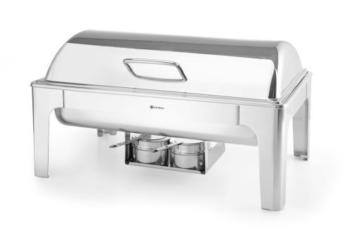 Chafing edény GN 1/1 tükör fényezéssel, HENDI, , 9L, 570x405x(H)320mm
