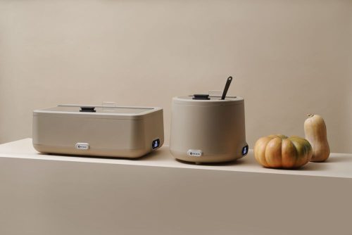 Chafing edény UNIQ, HENDI, designed by Robert Bronwasser, Bézs, 220-240V/700W, 607x402x(H)245mm