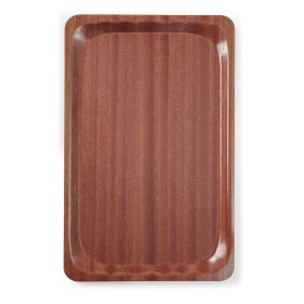   Tálca, téglalap alakú, csúszásmentes, laminált, AmerBox, GN 1/1, Mahagóni, 325x530mm