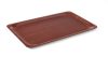 Tálca, téglalap alakú, csúszásmentes, laminált, AmerBox, GN 1/1, Mahagóni, 325x530mm