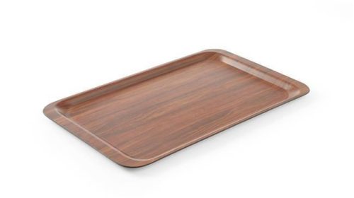 Tálca, téglalap alakú, csúszásmentes, laminált, AmerBox, GN 1/1, Mahagóni, 325x530mm