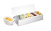 Alapanyag tároló doboz, BarUp, 5 tartály, 375x140x(H)90mm