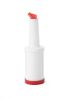 Tároló- és kiöntő palack, BarUp, 0,8L, Fehér, ⌀90x(H)300mm