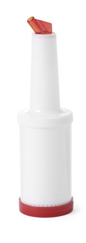 Tároló- és kiöntő palack, BarUp, 0,8L, Fehér, ⌀90x(H)300mm
