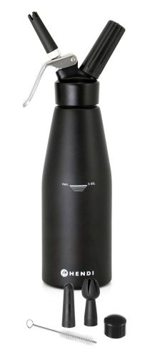 Habszifon Termékcsalád fekete, HENDI, Kitchen Termékcsalád, 0,95L, Fekete, ⌀95x(H)320mm