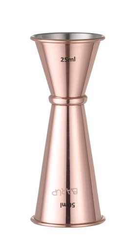 Jigger 30/50 ml, BarUp, Rézvörös, ⌀45x(H)114mm