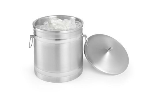 Jégvödör duplafalú, BarUp, 5L, Ezüst, ⌀200x(H)230mm