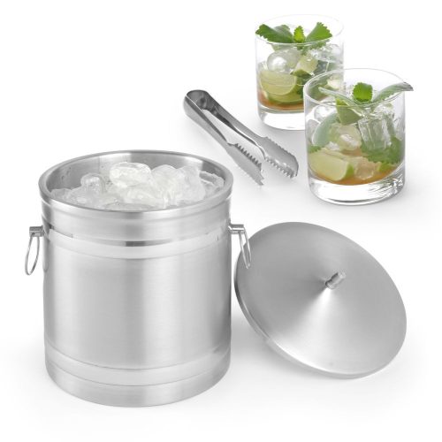 Jégvödör duplafalú, BarUp, 5L, Ezüst, ⌀200x(H)230mm