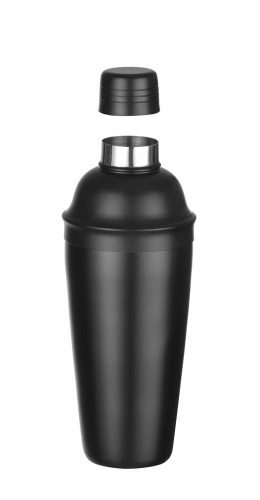 Koktél shaker 3 részes, BarUp, Fekete, ⌀85x(H)240mm