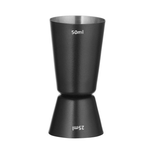 Jigger 25/50 ml, BarUp, Fekete, ⌀45x(H)86mm