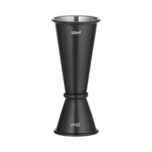 Jigger 25/50 ml, BarUp, Fekete, ⌀44x(H)110mm