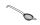 Szűrő PVD bevonattal, BarUp, Fekete, ⌀65x220mm