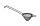 Szűrő kúpos PVD bevonattal, BarUp, Fekete, ⌀75x220mm