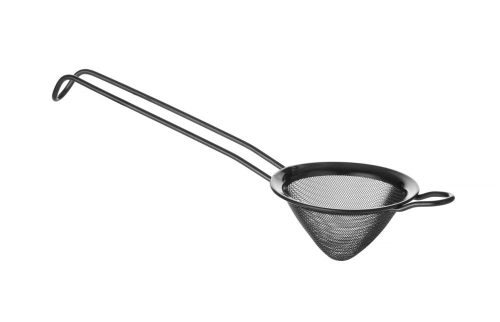 Szűrő kúpos PVD bevonattal, BarUp, Fekete, ⌀75x220mm