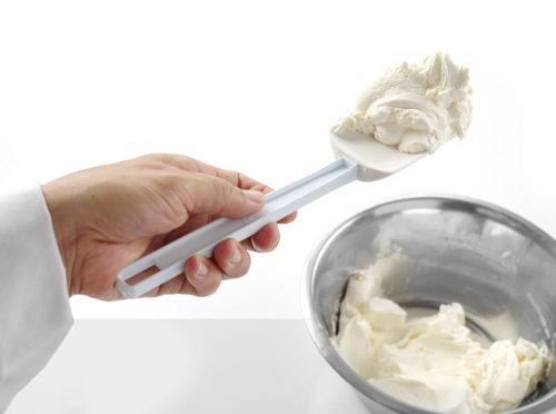 Spatula kanalas fejjel Kitchen Line, HENDI, Kitchen Termékcsalád, Fehér, 254x57mm